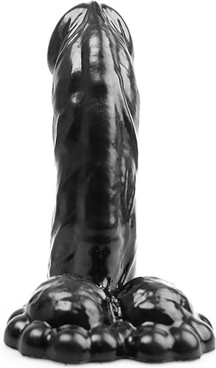 Goedkoopste Bubble Toys - Vicious - Dildo - Zwart - PVC - 3 maten Large