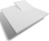 Cillows Premium Split Topper Molton Hoeslaken voor Topper - Katoen (stretch) - 140x210 cm - (t/m 10 cm hoogte) - Wit