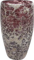 Plantenwinkel Vase Aya partner dark violet ronde glazen vaas 16x28 cm paars