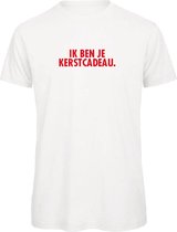 Kerst t-shirt wit - Ik ben je kerstcadeau - soBAD. | Kerst t-shirt soBAD. | kerst shirts volwassenen | kerst t-shirts volwassenen | Kerst outfit | Foute kerst t-shirts