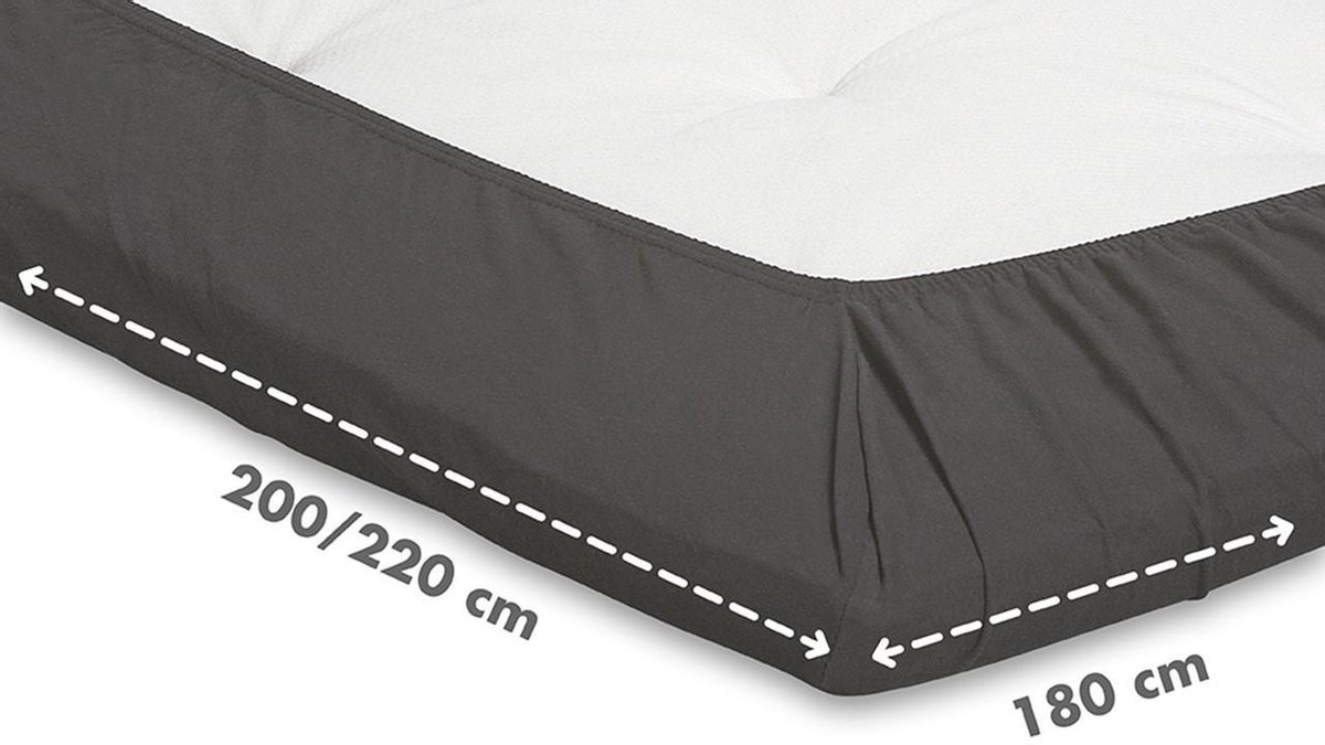 Beter Bed Select Hoeslaken Jersey voor topper 180 x 200/210/220 cm