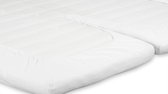 Beter Bed Select Splittopper Molton Hoeslaken - Matrasbeschermer - Matrashoes - 160 x 210/220 cm - Tot 10 cm - Wit