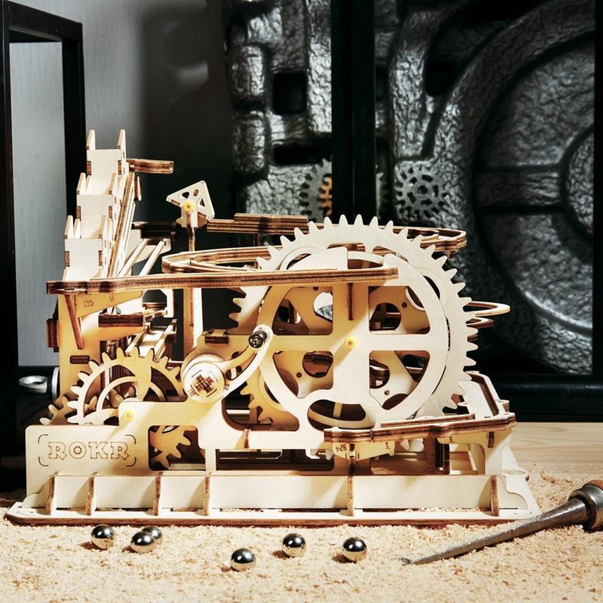 Kit de construction de maquette Robotime en bois - 185 mm de hauteur x 255  mm de
