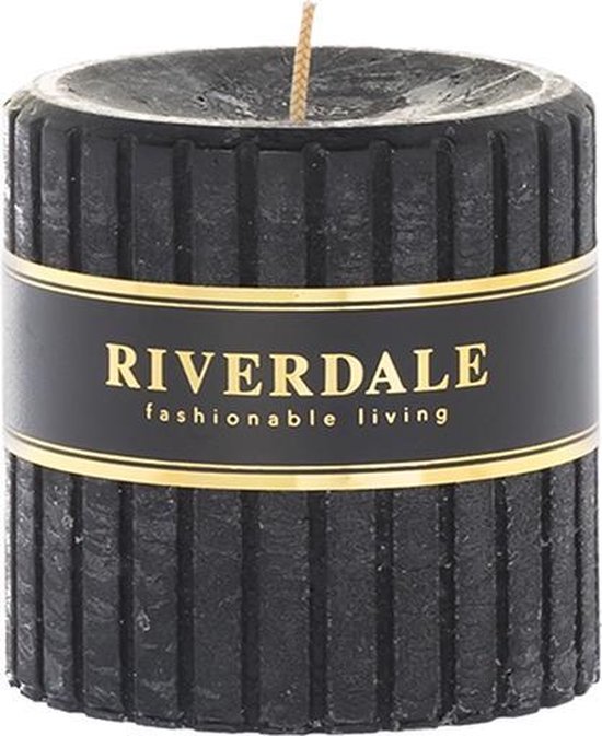Rekwisieten Mobiliseren Bedrijf Riverdale Kaars Venetian zwart 9x9cm | bol.com
