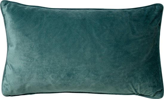Dutch Decor - Coussin decoratif en velours - Finn - 30x50 cm - couleur: pantone armoise vert