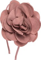 Diadeem kinderen met prachtige grote oud roze bloem