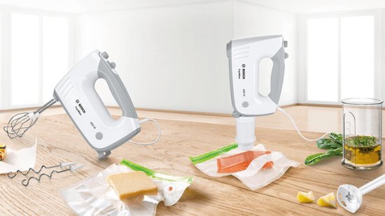 Bosch MFQ364V0 ErgoMixx - Vacuum Handmixer - 450W - Wit van Bosch — afbeelding 3