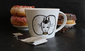 Witte mokken - theemokken - servies - wit  Zeeuws meisje - 300ml - tea
