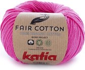 Katia Fair Cotton 33 - roze - 1 bol = 50 gr. = 155 m. - 100% biol. katoen