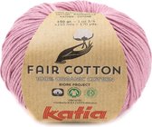 Katia Fair Cotton 40 - licht medium paars - 1 bol = 50 gr. = 155 m. - 100% biol. katoen
