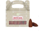 Satya White Sage Backflow Dhoop Cones (waterval wierook)