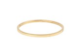 Essential Collectie Debby | Klassieke bangle goud - Medium (63x55mm) - Stainless steel armband met onzichtbare sluiting - Mix en match armband