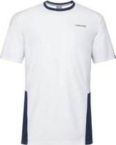 HEAD Club Tech T-Shirt Tennis Tennisshirt Junior Kids Jongens Wit - Maat 164