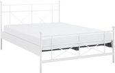 Beter Bed Basic bed Milano met matras - 140 x 200 cm - wit