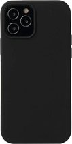 Iphone 12 Pro Max hoesje Zwart- Siliconen hoesje- Zwart Back Cover TPU