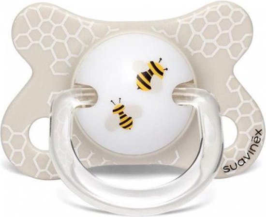 Suavinex - Tétine silicone 2-4m abeilles normales