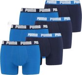 Puma Basic Boxershort 6-Pack Blauw/Donkerblauw