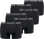 Puma Basic Boxershort 6-Pack Zwart/Zwart