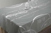 Tafelkleed anti-vlek Strass gris clair 350 x 150 cm Tafellaken - Decoratieve Tafel Accessoires - Woonkamer Decoratie - Bonne et Plus®