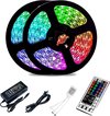 foto van Top Kwaliteit Led Strip 5050 RGB - Led Strip 5 Meter - Led Strips Met 44 Keys Afstandsbediening Met Batterij