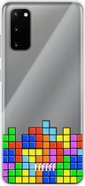6F hoesje - geschikt voor Samsung Galaxy S20 -  Transparant TPU Case - Tetris #ffffff
