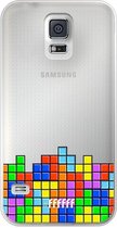 6F hoesje - geschikt voor Samsung Galaxy S5 -  Transparant TPU Case - Tetris #ffffff