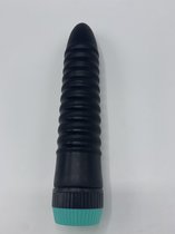 Mega prijs Deal - Hydas - Vette Ribbel Vibrator - Zwart - Bestseller vibrator - vet formaat - ca 19cm lengte en dia van 4 cm - voor echt gevoel - Stevig materiaal - Neutrale Verpak