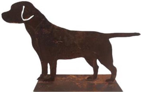 Decoratieve metalen hond voor in huis of tuin | bol.com