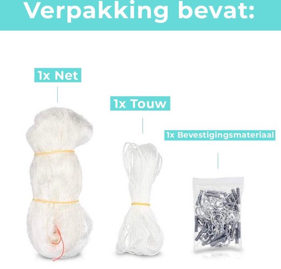 NK Vogelnet Voor Volière PE 1,2mm Draaddikte / 60mm Maaswijdte Afmeting 16 97m X 101 90m Zwart NK Vogelnet Voor Volière PE 1,2mm Draaddikte / 60mm Maaswijdte Afmeting 16 97m X 101 90m Zwart