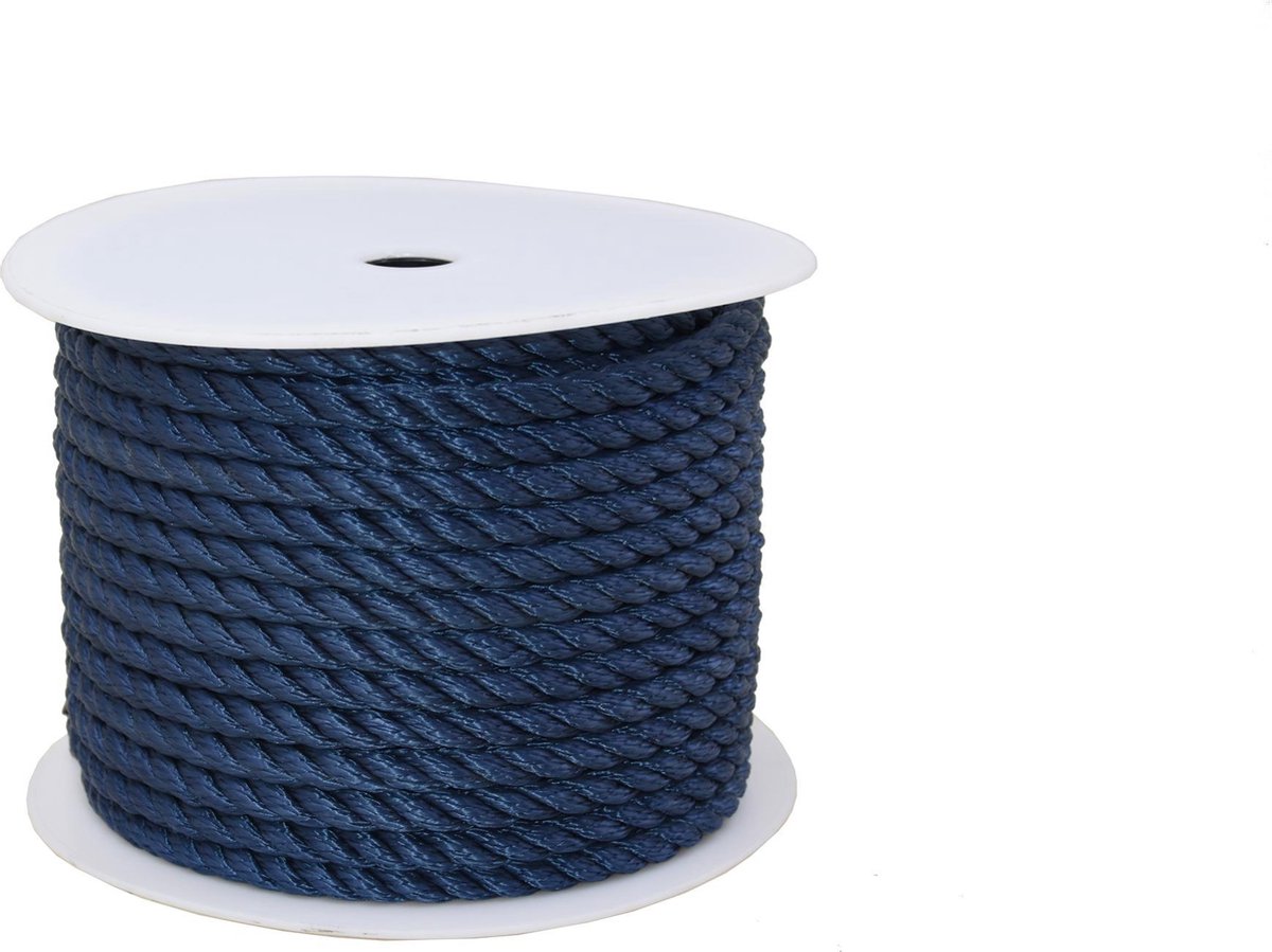 FES Marine Landvast Touw - Polypropyleen per Rol 91 meter - Donkerblauw -  Ø12mm