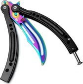 BOKHAMMER - FADE - trainingsmes Counter Strike Butterfly Balisong Trainer Vlindermes Vlinder knife mes (legaal en bot)