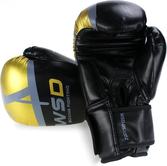 bestellen Karu smeren Bokshandschoenen | Kickboxing | Vechtsport handschoenen| Zwart| Maat 12 OZ  | bol.com