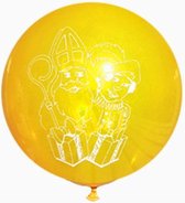 Sint & Piet Geel Latex Ballonnen  90cm  2pcs