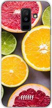 Samsung Galaxy A6 Plus (2018) Hoesje Transparant TPU Case - Citrus Fruit #ffffff