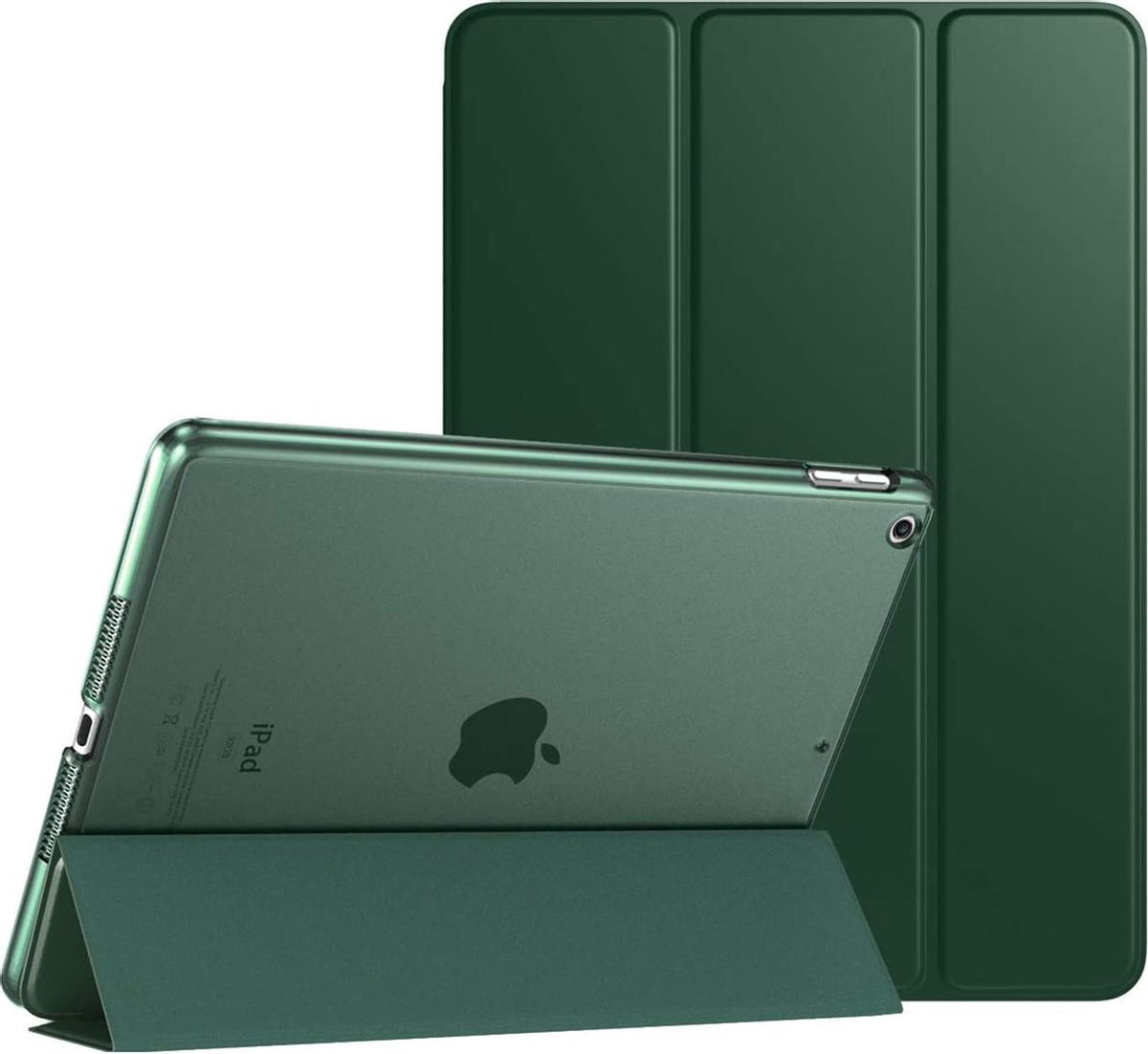 YONO Hoes geschikt voor iPad 10.2 inch – 7e/8e/9e Generatie Cover Case – Donkergroen