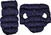 4goodz Donsjas winterjas bodywarmer voor honden 30 cm - Blauw