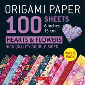Origami Paper 100 Sheets Hearts & Flowers