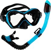 Atlantis Abaco Combo - Snorkelset - Duikbril - Snorkel - Kinderen - Zwart/Turquoise