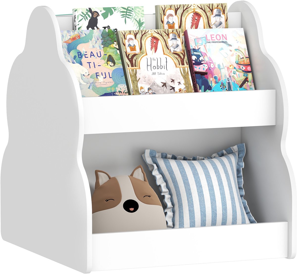 AIYAPLAY Opbergrek voor kinderen MDF 54L x 50B x 56H cm Wit