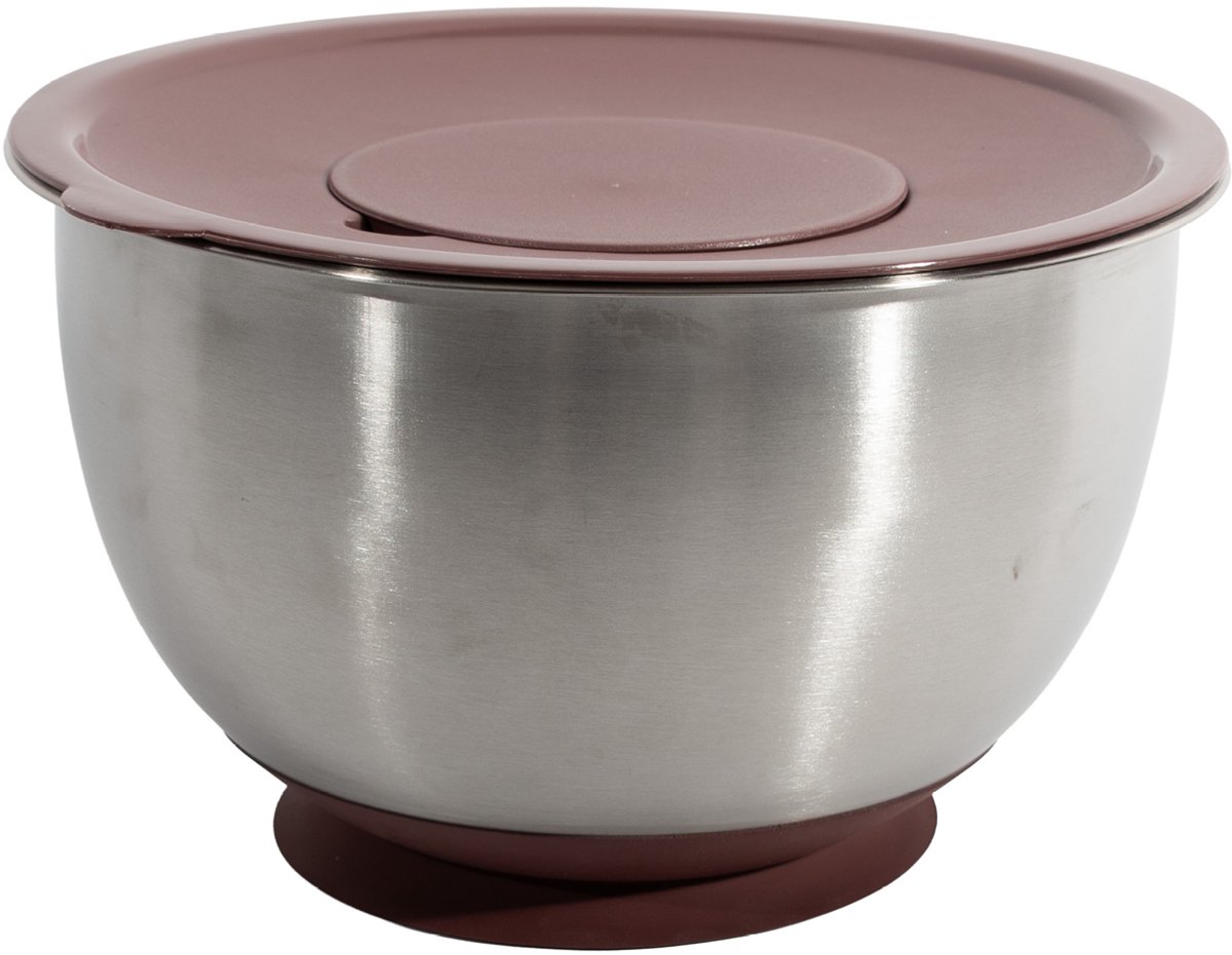 Point-Virgule - Mengkom met deksel - Silicone zuignap - RVS - 2.8L