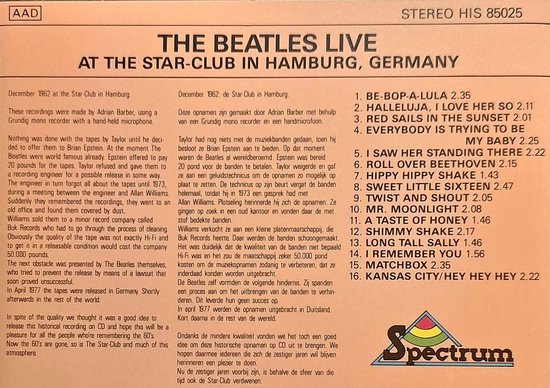The Beatles Live at the Star-Club in Hamburg Germany 1962