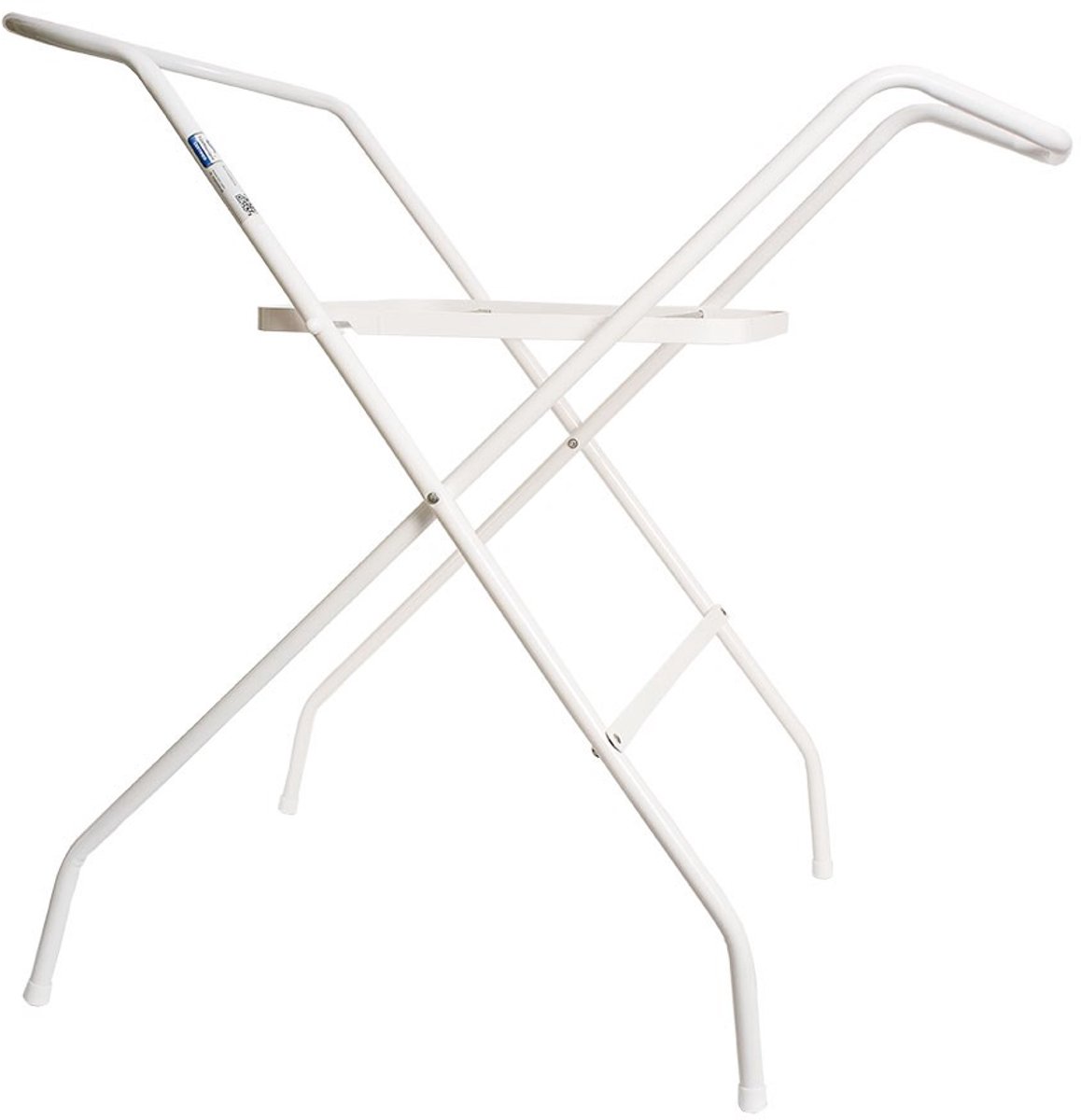 TEGA - Badkamermat - Opvouwbare badkuiphouder 102 cm wit - badstandaard - badkameraccessoire - kunststof - ruimtebesparend - draagvermogen 45 kg