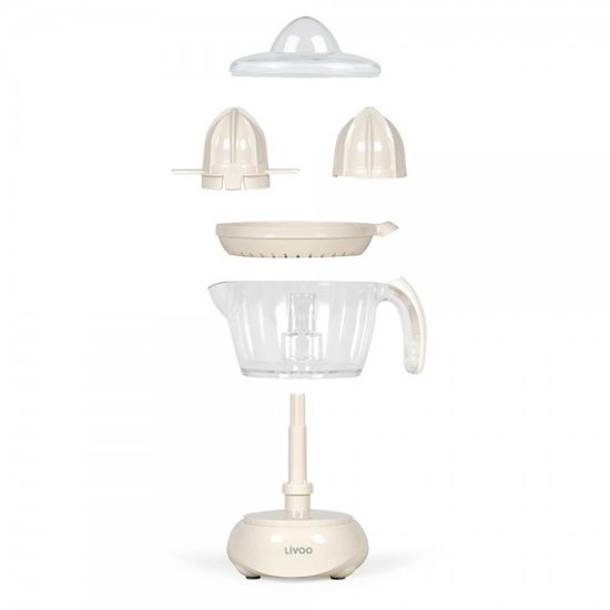 Livoo Elektrische Citruspers – 25W – 700 ml – 2 kegels – Automatische start – Crème van Livoo — afbeelding 3