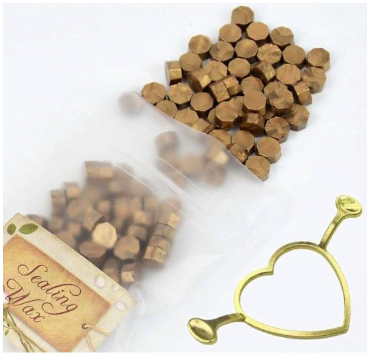 3x Waxzegel / Lakzegels - Sealing Wax 3x 100 stuks - voor het maken van een lakstempel - Brons - tijdelijk een Luxe ZEGELBEGRENZER voor de PERFECTE ZEGEL.