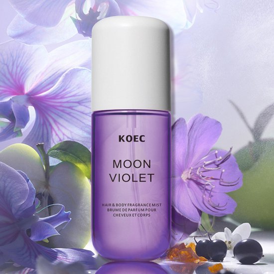 Haarparfum 50ml – Moon Violet – Bloemige & Fruitige Geur – Hair Perfume – Haarparfum - Haarmist met Castor Olie