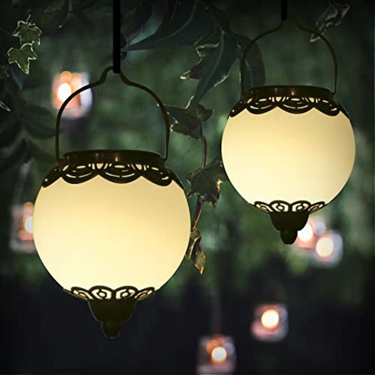 Zonne-lantaarn voor Buiten - IP65 Waterdichte Hanglamp voor Tuin, Balkon en Terras