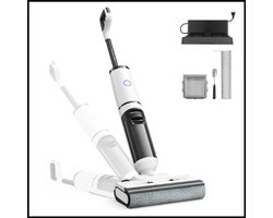 Draadloze nat- en droogstofzuiger W15 Pro - 3-in-1 zuig- en dweilfunctie - 18 kPa krachtige zuigkracht - zelfreinigend systeem - zelfdroogfunctie - HEPA-filter - LCD-display - turboborstel - tot 35 min werktijd - randreiniging <5 mm