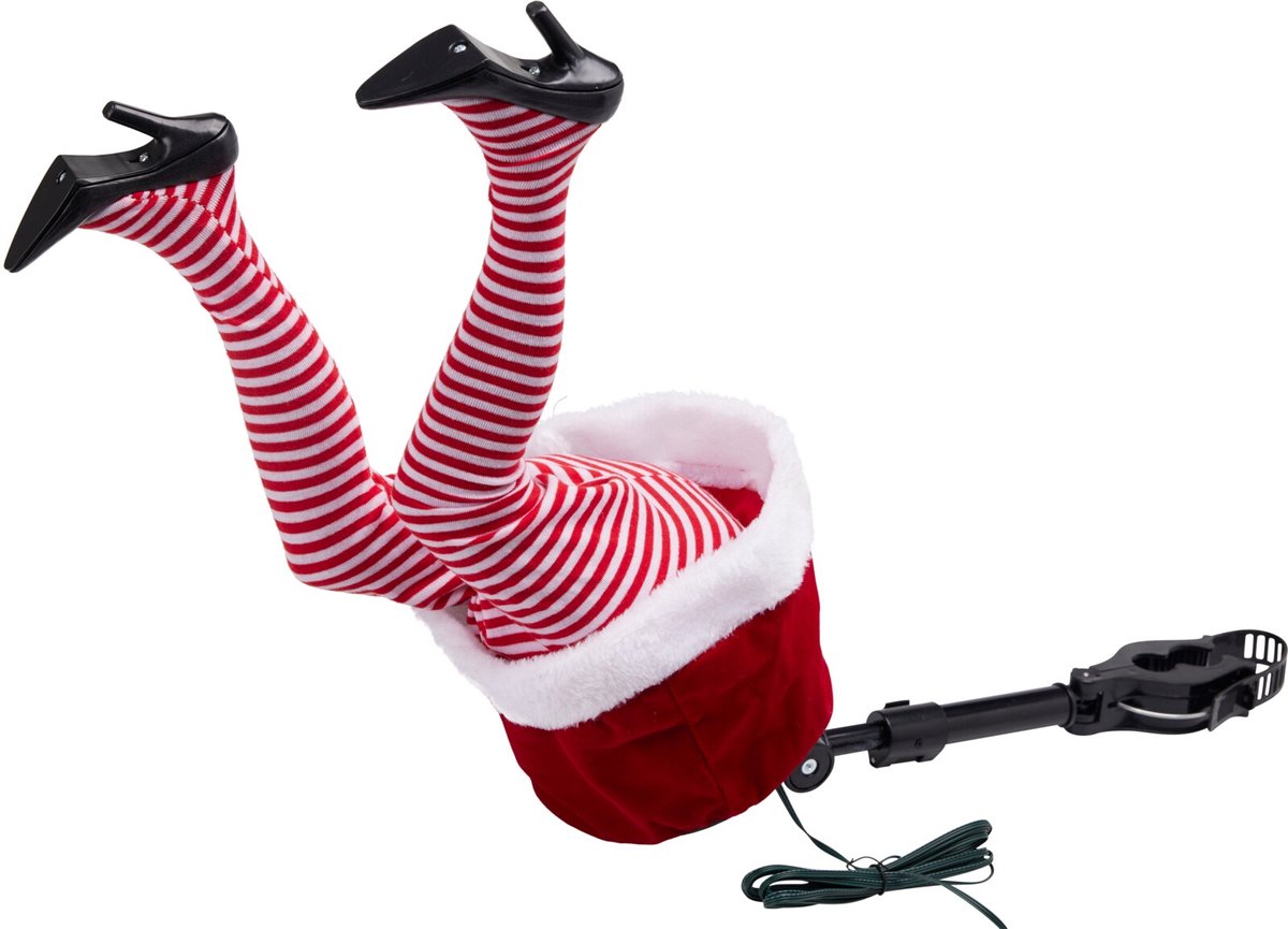 Relaxwonen - Unieke kerstvrouw voor in de kerstboom - Bewegende kerstvrouw benen - kerstversiering