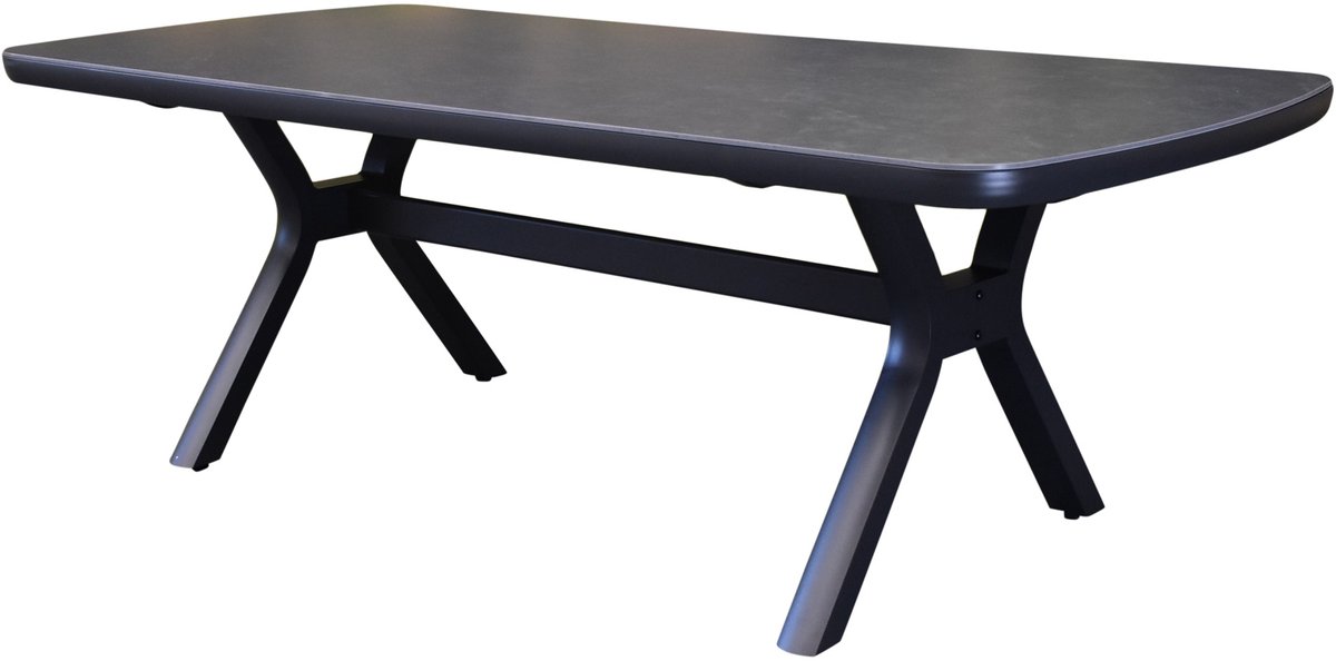 Vespera dining tuintafel 220x100xH74 cm antraciet