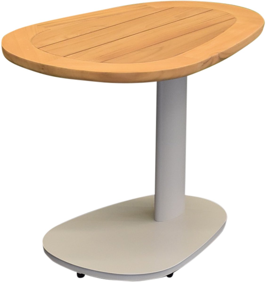 AVH-Collectie Monza bijzettafel 62x45xH48 cm aluminium latte Zand / Latte / Linen